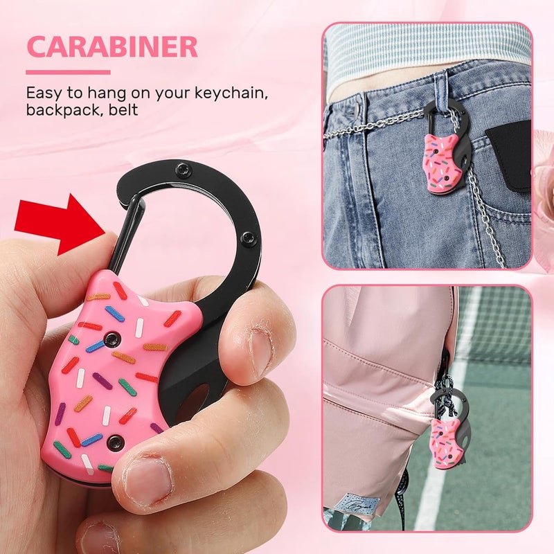 COOL PARD EDC Donut Folding Pocket Utility Knife,1.34''Blade Small EDC Knife,Pink Pocket Knife for Women Men,Cute Folding Knife Box Cutter，Perfect Christmas Gift for Women（Donut） - Image 4
